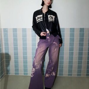 Belted Purple Pants